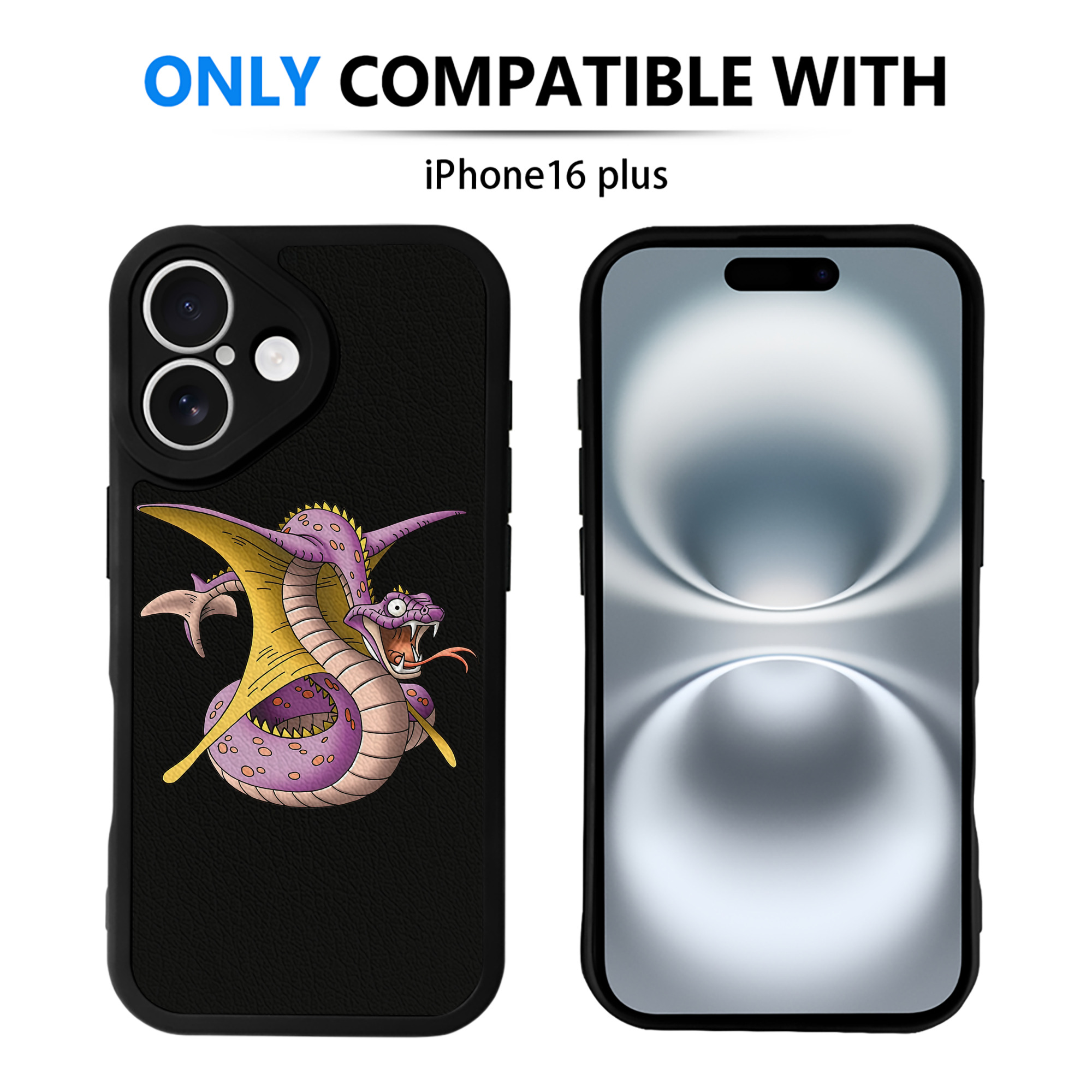 （画像用） ドラゴンクエスト Doragon Kuesuto Dragon Quest 【iPhone 16シリーズ対応】シリコンスマホケース（レザー調） 材質：シリコン